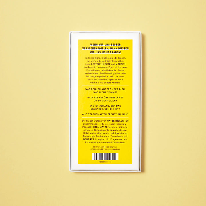 Darf ich dich das fragen? (Hotel Matze x beherzt.)